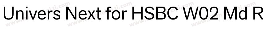 Univers Next for HSBC W02 Md Regula字体转换